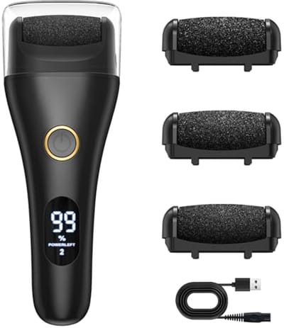 Draadloze elektrische nagelfrees en nagelvijl met 9 opzetstukken, 10 snelheden en LED-lamp