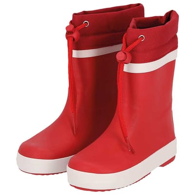 XQ - Regenlaarzen Kinderen - Fleece voering - Rood - Regenlaarzen met voering - Unisex - Maat 21/22