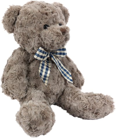 PIA Soft Toys - Pluche Knuffeldier Beer - donkerbruin - 26 cm