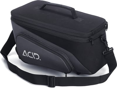 ACID Fietstas TRUNK - Waterbestendig - Reflecterende elementen - Inh. 8+7L - Polyester - L35xB23cH20 cm - Grijs/Zwart