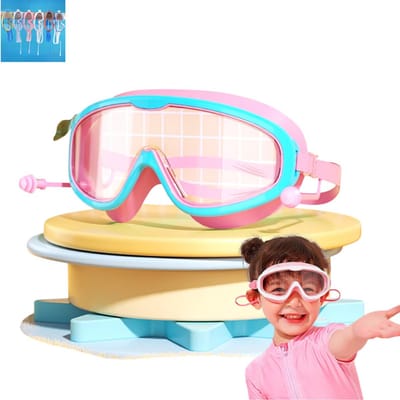 1 stuk - Zwembril voor kinderen - Groot frame, hoge definitie, waterdicht en condensvrij - Professionele zwembril - Professionele zwembril voor studenten en baby's - Leuke oogbescherming