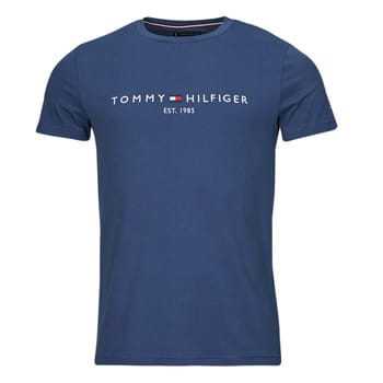 Tommy Hilfiger Tommy Logo Tee Aegean Sea Größe: S | Basic T-Shirts Outlet | Herren