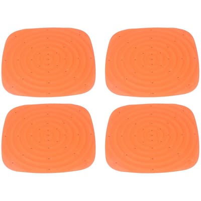 4 stuks Kippennestmat Wasbare Kippennestmatten Nestkastmatten voor het leggen van eieren oranje