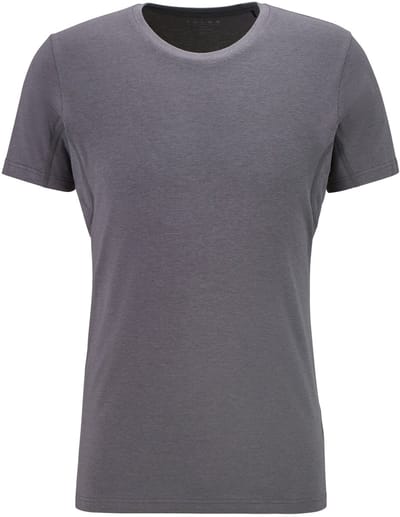 FALKE Daily Climate Control Round Neck sneldrogend katoen top van onderlaag heren grijs - maat S