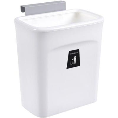 7/9L Keukenkast Deur Opknoping Prullenbak Met Deksel Wandmontage Afvalbak Vuilnismand Auto Wc Vuilnis opslag Emmer 9L-without cover