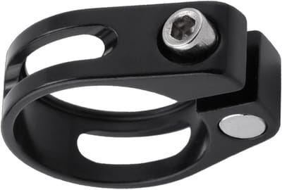 Zadelpenklem Fiets - Zadelbuisklem - Zadelhoogte Aanpassen - Lichtgewicht Aluminium - 318 mm 349 mm - Zwart