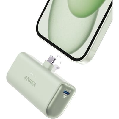 Anker nano powerbank (22,5 W, ingebouwde USB-C-aansluiting) UN green