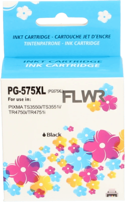 FLWR inktcartridge voor Canon 575XL Zwart - Premium Huismerk Canon 575XL inkt (Zwart - hoge capaciteit) o.a. geschikt voor Canon PIXMA TR4755i, Canon PIXMA TR4756i, Canon PIXMA TR4751i, Canon PIXMA TS3751i, Canon PIXMA TS3752i