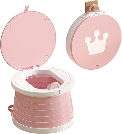 Opvouwbaar potje - Wit - 24 x 17 cm - Niet-toxisch ABS - Voor kinderen van 1-3 jaar