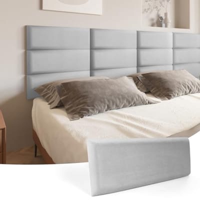 Zelfklevende Hoofdbord voor Kingsize Bed - 3D Geluidsisolatie en Comfortabel Ondersteunend Kussen