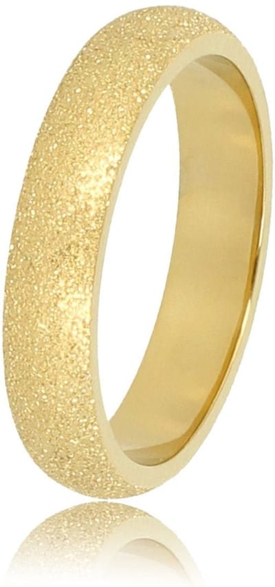 My Bendel - Goudkleurige Stardust Aanschuifring 4mm - Goudkleurige Stardust Aanschuifring - 4 Mm Breed - Sprankelend Design - met Luxe Cadeauverpakking | Sieraden Voor Dames | Maat 16.00 Mm / Maat 50