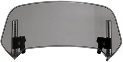 Motorcycle Windscreen Extension - Wind Deflector Spoiler - Verbeter Rijcomfort - Aerodynamisch Ontwerp - N.v.t. - Grijs