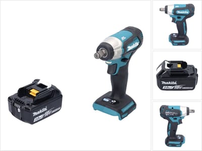 Makita DTW 181 F1 accu slagmoersleutel 18 V 210 Nm 1/2" borstelloos + 1x oplaadbare accu 3.0 Ah - zonder oplader