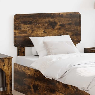 vidaXL - Hoofdbord - Rook - Eiken - Bewerkt - hout