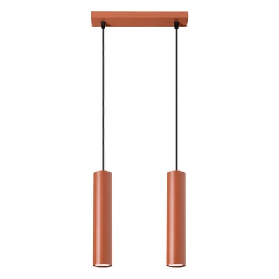 Sollux Lighting Hanglamp Lagos - GU10 - rode oker - staal - 105x30x6cm