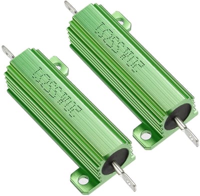 Aluminium Weerstand - Spoel Belasting - Elektronica Reparatie - 5% Tolerantie - 50 Watt - Zilver