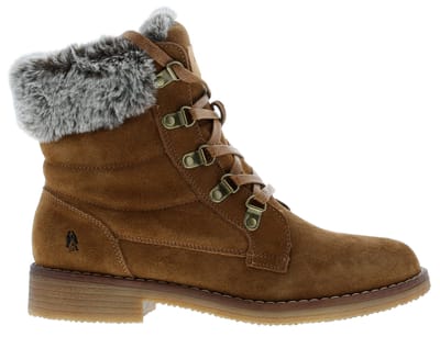 Hush Puppies Florence Leren Dames Laarzen In Tan