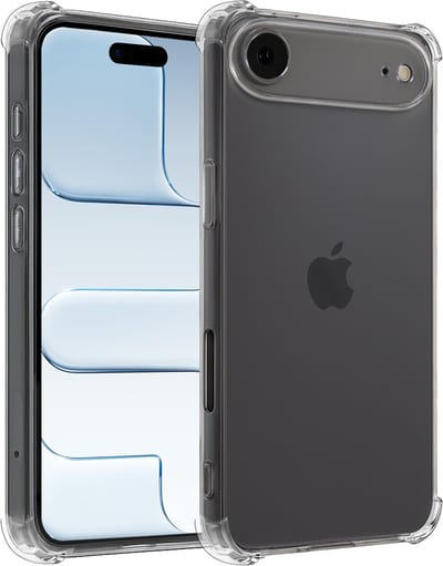 Hoesje - Geschikt voor Apple iPhone Air - Sterk & Shockproof - Siliconen Shock Case - Hoes Cover - Telefoonhoes - Transparant