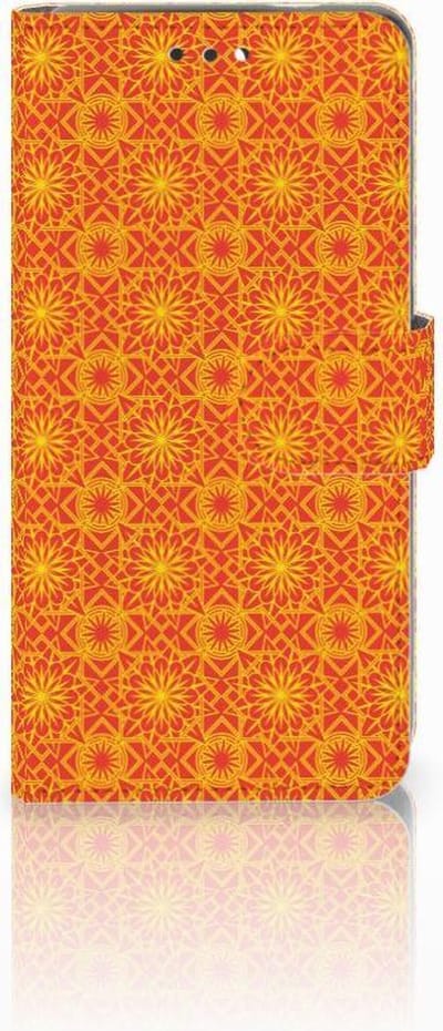 Book Case voor Nokia 3.1 (2018) Telefoon Hoesje Batik Oranje
