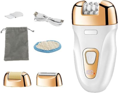 Scheerapparaten voor dames, bikinitrimmer voor dames, 3-in-1 elektrische scheerapparaten voor dames, oplaadbare haartrimmer, draadloos scheerapparaat voor gezicht, benen en oksels
