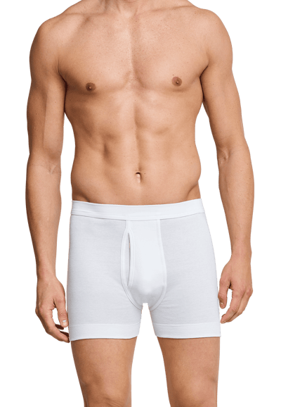 Schiesser Cotton Essentials Short met gulp - Heren Onderbroek wit