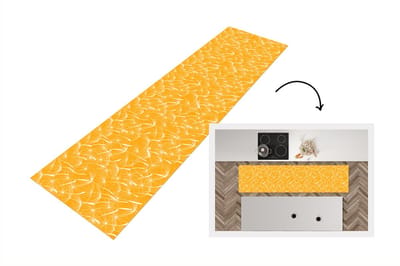 Keukenloper - Loper keuken - Paardenbloem - Oranje - Bloemen - Zomer - 200x50 cm - Keukenloper vinyl