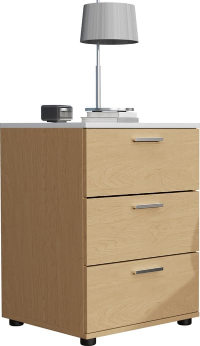 Houten nachtkastje bijzettafel lade console nachtkastje Testalo