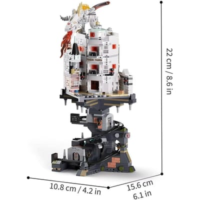 1000 stuks Gringotts Wizard Tower Magische Wereld Draak MOC Bouwstenen Set Blokken Speelgoed voor Kinderen Kinderen Volwassenen Verjaardagscadeaus