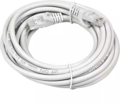 Benson UTP CAT6 kabel - 5 meter - lichtgrijs - hoge snelheid - RJ45 aansluitingen