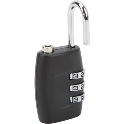 TSA Goedgekeurd Bagageslot Hangslot 3 Cijfer Combinatie Anti-Diefstal Roestvrij Staal voor Reisbagage Koffer Kast white