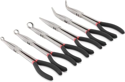 6-delige 11 inch slanggrijper en reiktang set voor moeilijk bereikbare plekken