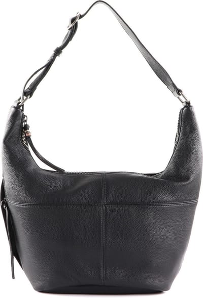 FREDsBRUDER Leren Schoudertas Pruvia Bucket Shoulderbag Black Zwart