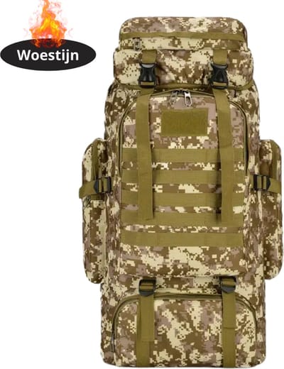 Livano Rugzak - Dames - Heren - Meisje - Jongens - Backpack - Outdoor - Woestijn