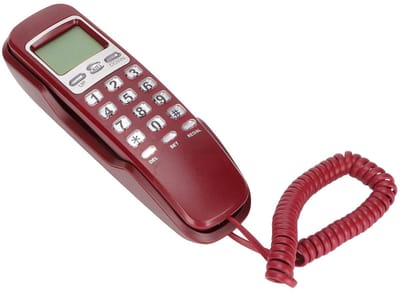 Dailygoods- Draadtelefoon met LCD-display - Bedrade Telefoon - Multifunctioneel - Verstelbare Ringtones - Eenvoudig Gebruik - Geschikt voor Ouderen en Kinderen - Vaste Telefoon