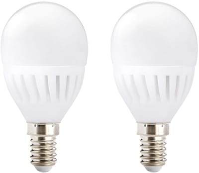 Kobi Premium LED Lamp E14 - 9W - 900lm - 3000K Warm Wit - 230V - Ø45mm - Voor Tafellamp, Nachtkastlamp of Compact Armatuur - 2 stuks