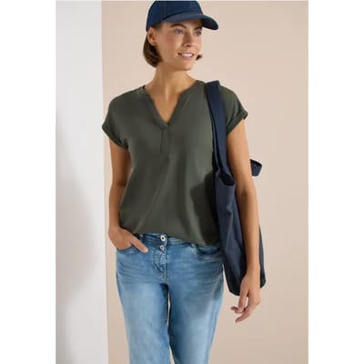 Shirt met korte mouwen in tuniekstijl
