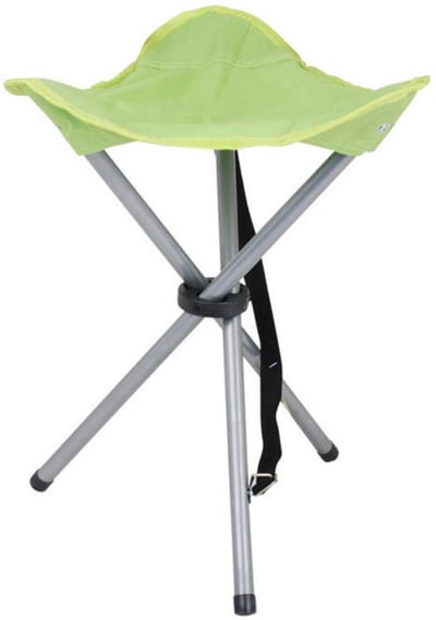 Urban Living bijzet krukje/stoeltje - Opvouwbaar - Camping/outdoor - D32 x H43 cm - viskrukje