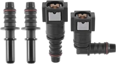 Dailygoods- Slang Connector Duurzaam - Brandstofleiding/Slang - Kwaliteitsnylon - Corrosiebestendig - Tijdbesparend - Inclusief O-ringen - Brandstofconnector