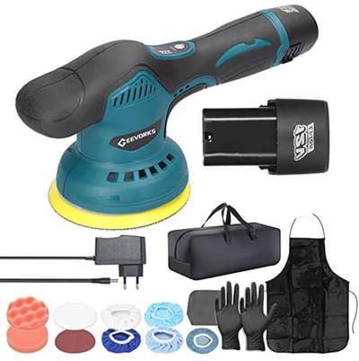 Accupolijstmachine met 8 Snelheden en Accessoires voor Auto en Meubels