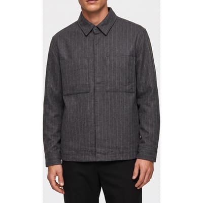 Calvin Klein Ls Twill Filled Jacket Charcoal Heather Taglia: S | Giacche leggere Outlet | Uomo | Nero