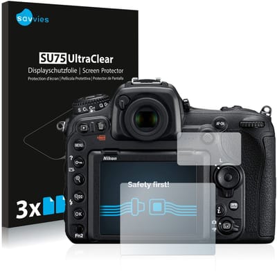 Savvies - Screenprotector voor Nikon D500 - Folie Beschermfolie transparant 6 Stuks
