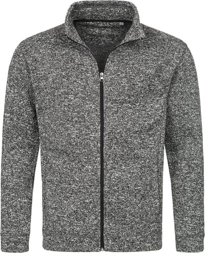 Stedman Fleece vest premium Donker Grijs gemêleerd voor heren - Outdoorkleding wandelen/kamperen - Vesten/jacks herenkleding M