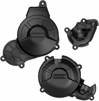 Motorblok Bescherming - Carterkap Motor - Motor Beschermen - Hittebestendig Nylon - Set van 3 - Matzwart