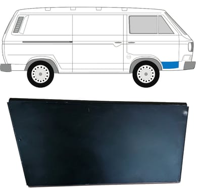 Reparatiepaneel voor deur voor Volkswagen Transporter T3 1979-1992 / Rechts