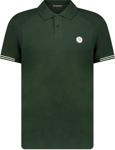 DEELUXE basic poloshirt met rubberen logo op de borst M