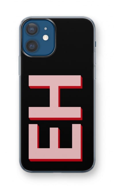 Gepersonaliseerd - Case Company® - Hoesje geschikt voor iPhone 12 hoesje - Monogram - Soft Cover Telefoonhoesje - Bescherming aan alle Kanten en Schermrand