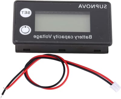 Batterij Capaciteit Tester - Digitale Voltmeter - Accu Status Monitoren - LCD Kleurendisplay - 10-100V - Blauw