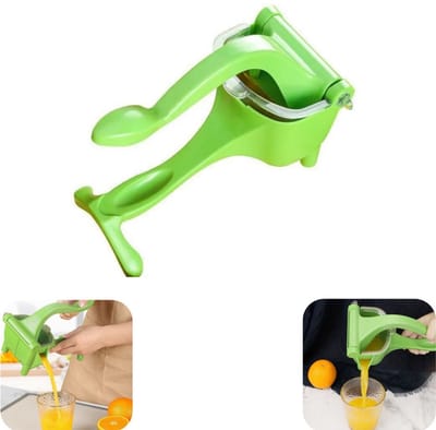 Sapcentrifuge - Citruspers - Handmatige sapmaker - Tomatensapmaker - Met handvat - Afneembaar - Keukenaccessoires - Geschikt voor keuken, restaurant (groen, 22*10cm)