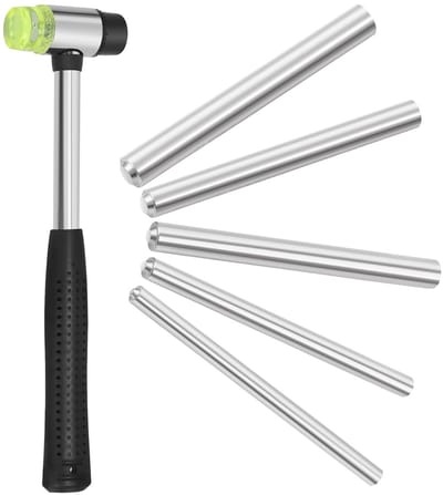 Set van 6 Platte Kop Semi-Tubulaire Rivets voor Creatieve Klussen en Reparaties - Ideaal voor Handwerk, DIY Projecten en Modelbouw