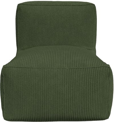 Vente-unique Fauteuil van groen ribfluweel NOUMARA